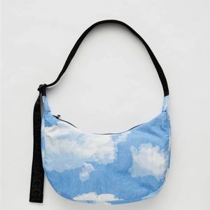 Baggu medium nylon crescent bag clouds